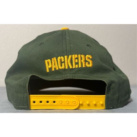 New Era Green Bay Packers 9Fifty NFL Historic Gold Snapback Hat Cap - Picture 5 of 8